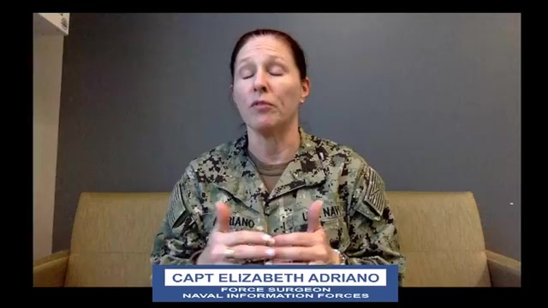 FaceBook virtual townhall with CAPT Elizabeth Adriano, Force Surgeon, Naval Information Forces.