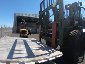 California National Guard’s 146th Airlift Wing transports pallets of ventilators bound for New York