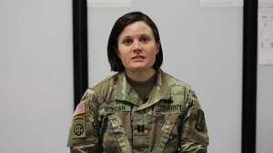 Cpt. Samantha Morgan talks about the Physical Therapy section