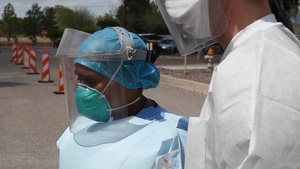 355th Medical Group COVID-19 Simulated Sampling b-roll