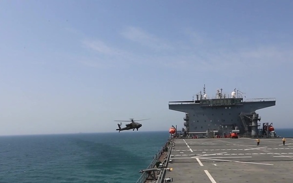 Apaches Land Aboard Lewis B. Puller