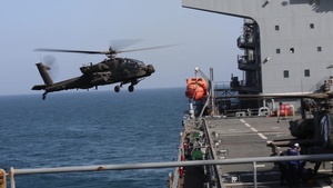 Apache training aboard Lewis B. Puller