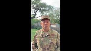 CMSgt Ramirez, 512th AW/CCC delivers message