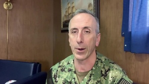 Interview with Capt. Joseph O’Brien is the mission commander for Task Force New York City aboard the Military Sealift Command hospital ship USNS Comfort (T-AH 20)