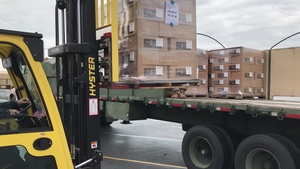 Pennsylvania National Guard transportation units deliver meals to dozens of distribution centers across the state