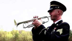Unites States Army Europe Band & Chorus Buglar playing TAPS v2