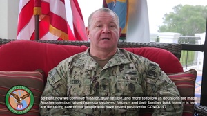USCENTCOM COVID-19 update to the force