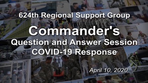 Commander's COVID-19 Question and Answer Session April 10, 2020