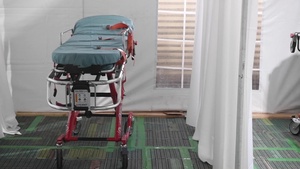 USNS Comfort Admits Patients from the Pier