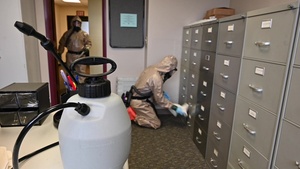 W.Va. Guard Sanitizes Workspaces for West Virginia Higher Education Policy Commission