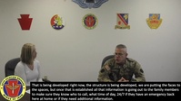 Commander answers questions from 28th ECAB FRG