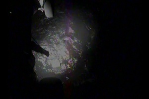 Coast Guard aircrew hoists 2 adults, 1 child from grounded sailboat near Brant Island, North Carolina