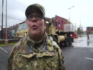 Task Force Support delivers over 17 pallets of Meals Ready to Eat