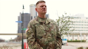 Brig. Gen. Werner talks about the 13the ESC in Detroit