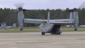 Marines assist in Mass. COVID-19 fight arrival B-Roll