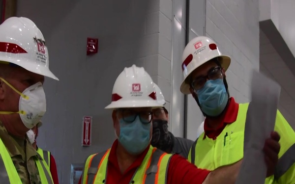 Broll Miami Beach Convention Center Conversion April 08, 2020