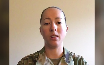 Woodland, CA Soldier thanks medical workers across the Nation