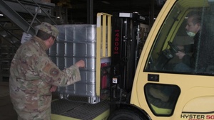 Edwards AFB receives 500 gallons of hand sanitizer
