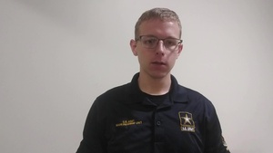 Bozeman, MT Soldier sends a thank you to medical workers