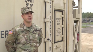 1Lt Cody Burns Operations Officer for the 44th Civil Support Team Camp Blanding FL