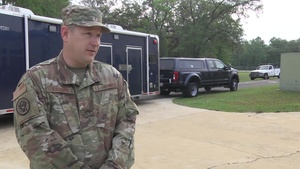 Florida Air National Guard Staff Sergeant Gregory Kassner with the 44th Civil Support Team