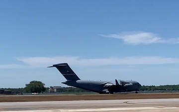 C-17 Globemaster III takeoff from Keesler AFB