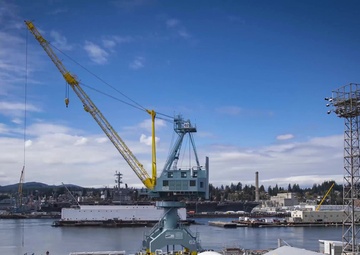 USS Carl Vinson Leaves Dry Dock
