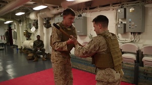 31st MEU Marines conduct MCMAP course aboard USS America
