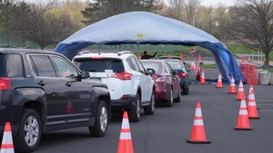 Montgomery County Community College Base Test Site opens with the PA National Guards support