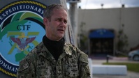 Capt. Eric Correll, Commander, Task Force 75, Addresses COVID-19 Guam Support