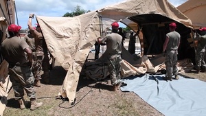 Airmen Set Up EMEDS System at U.S. Naval Hospital Guam