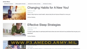 Army Wellness Center Resources on Resiliency