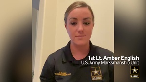 1st Lt. Amber English, US Army Reserve, COVID-19 Shout Out to Medical Staff