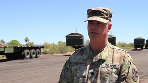 LTC Chad Abts Explains Transportation Logistics for COVID-19 Operations in Arizona