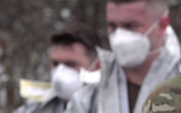 Massachusetts National Guardsmen decontaminate