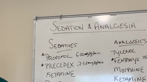 My Way RT 🫁 on X: C stands for Choice of analgesia and sedation