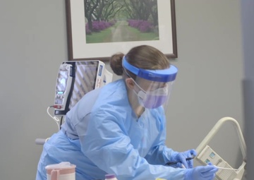 Expeditionary Medical Facility-M: Medical professionals perform daily operations at Baton Rouge General Mid City campus