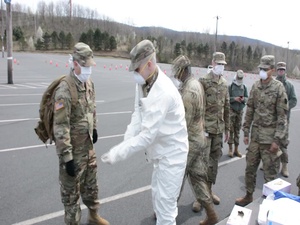 PA National Guard assist Northeast PA Community Based Testing Site