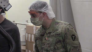 TMD soldiers support medical mask production in North Richland Hills, Texas B-roll