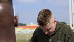 Safety Gunny corrects improper headphone use (AFN)