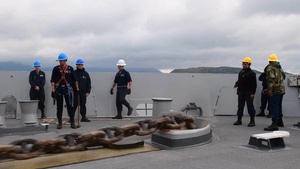 USS New Orleans Anchoring
