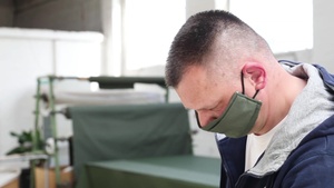 5th Quartermaster Theater Aerial Delivery Company and Theater Logistics Support Center - Europe Face Mask Production