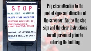 COVID-19 Facility Entrance Screening Procedures