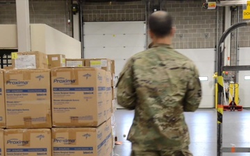 Maine National Guard conducts logistics support for Maine CDC
