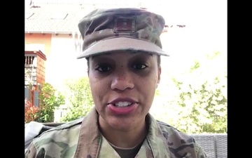 COVID-19 Shout Out from Defense Logistics Agency Air Force Captain Keyanna Spears