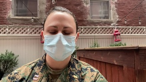 DOD COVID-19 response video diary from New York City with Lt. Sarah Dekay