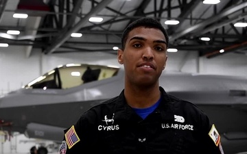 F-35 Demo Team Salutes America: Senior Airman Mathieu Cyrus