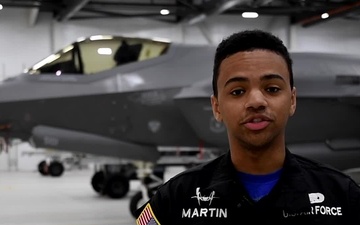 F-35 Demo Team Salutes America: Senior Airman Dajour Martin