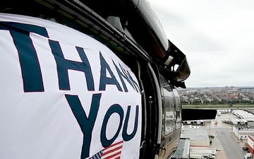 U.S. Customs and Border Protection &quot;Thank You&quot; message to health care workers.