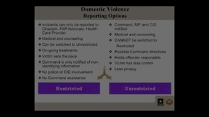 Family advocacy program managers offer words of encouragement